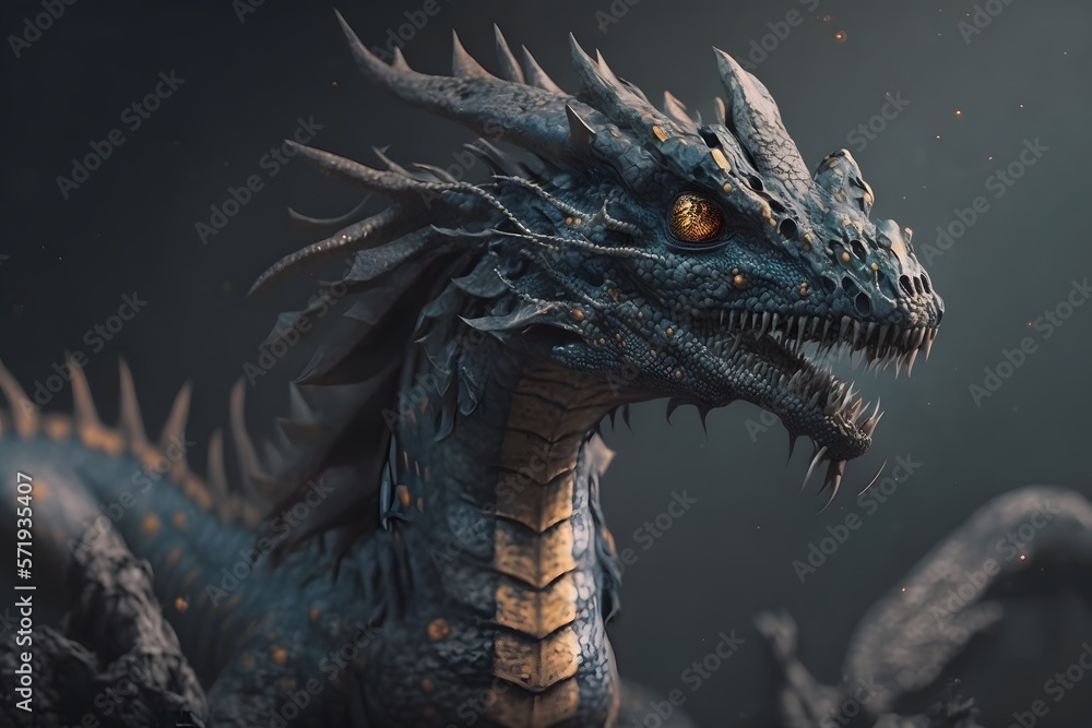 dragon created using AI Generative Technology dragon created using AI Generative Technology