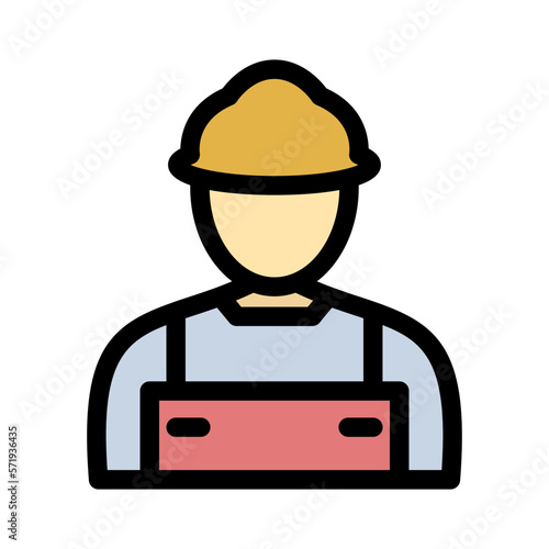 Carpenter Vector Icon easily modified