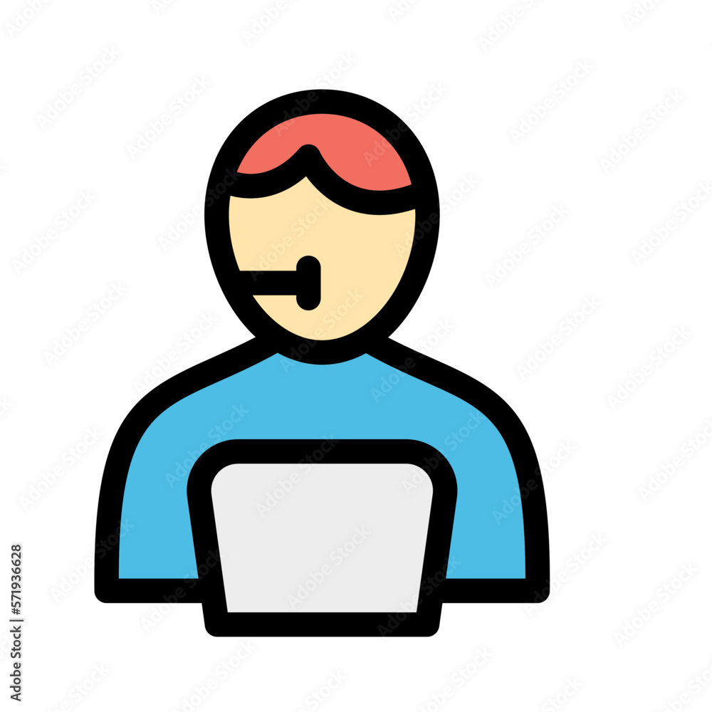 customer chat Vector Icon easily modified

