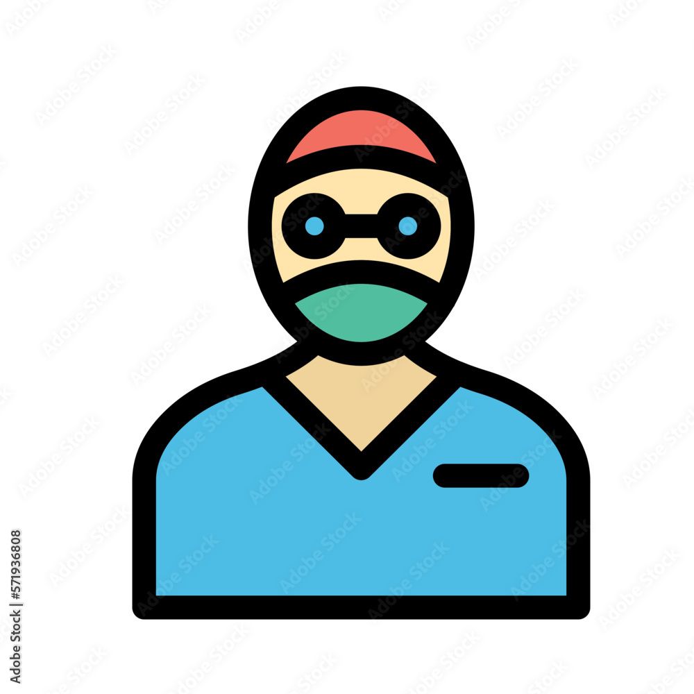 Surgeon Vector Icon easily modified

