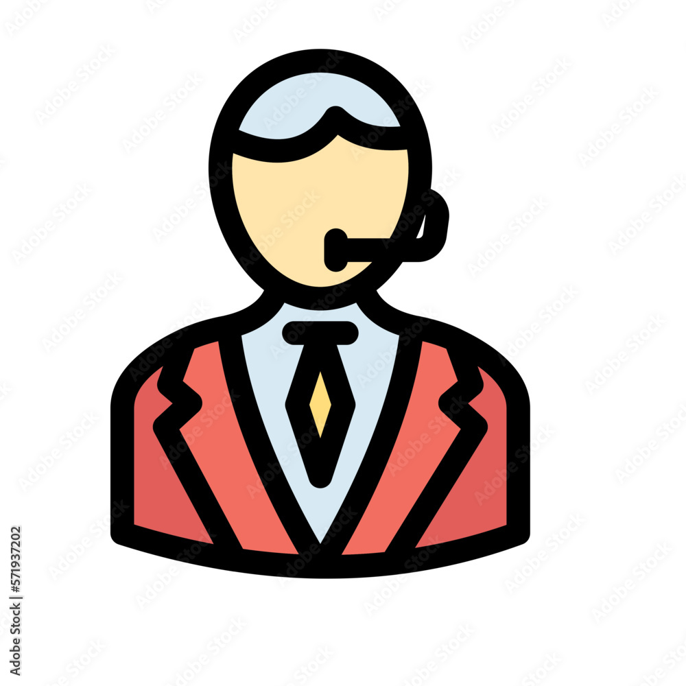 Customer representative Vector Icon easily modified
Customer representative Vector Icon easily modified