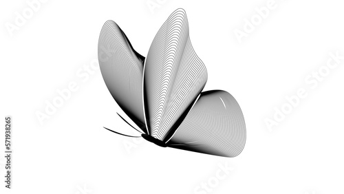 Concept of metaverse, virtual reality experience with abstract sphere, Shiny abstract butterfly futuristic wave vector illustration eps10 lines technology backgound