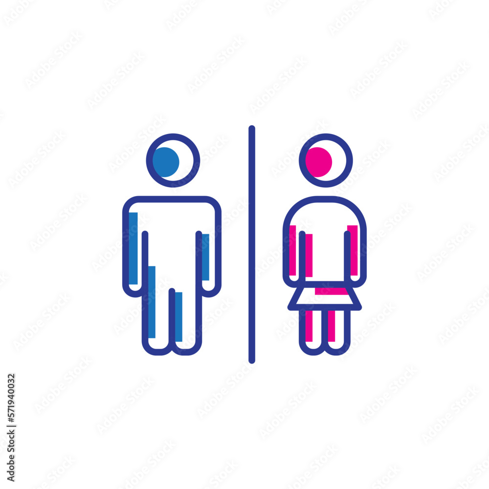 toilet sign vector for Icon Website, UI Essential, Symbol, Presentation toilet sign vector for Icon Website, UI Essential, Symbol, Presentation