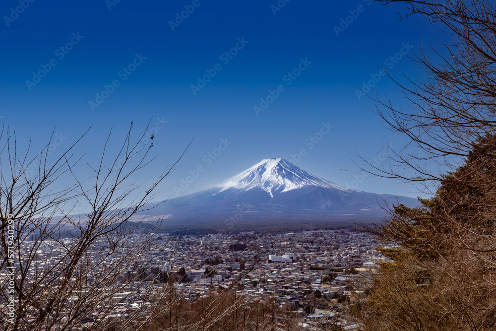 Mt. Fuji view on January, Japan. Mt. Fuji view on January, Japan.