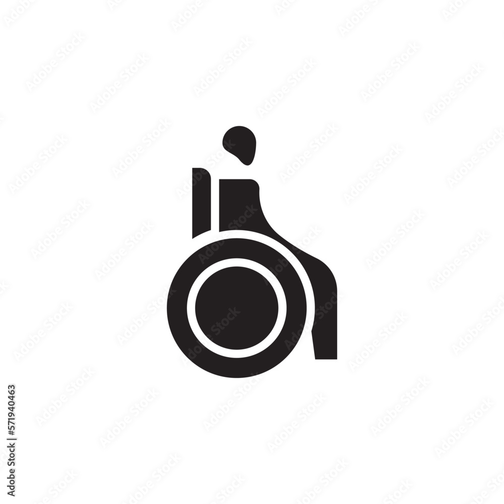 wheelchair sign vector for Icon Website, UI Essential, Symbol, Presentation wheelchair sign vector for Icon Website, UI Essential, Symbol, Presentation