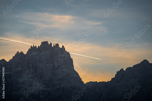 Sesto Dolomites, Fiscalina valley mountains, Trentino, South Tyrol, Italy photo