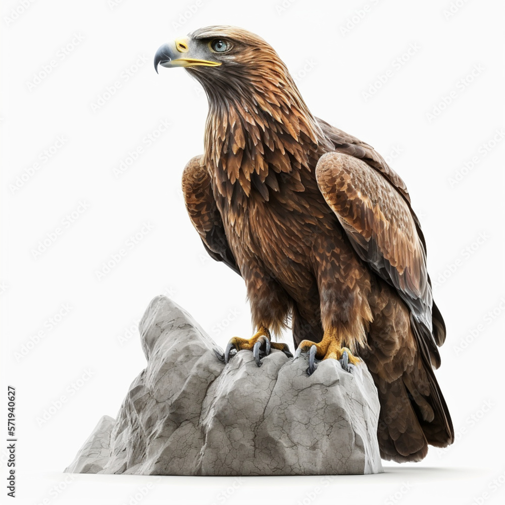 golden eagle isolated on white golden eagle isolated on white