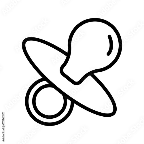 baby pacifier icon