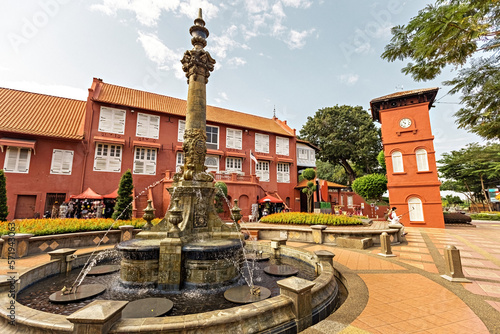 Queen Victoria Fountain at Dutch square in Melaka Malaysia photo