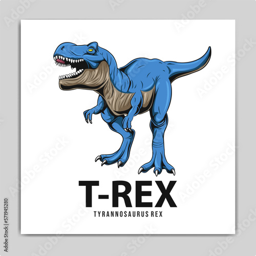 Cool sketch print with a dinosaur T Rex