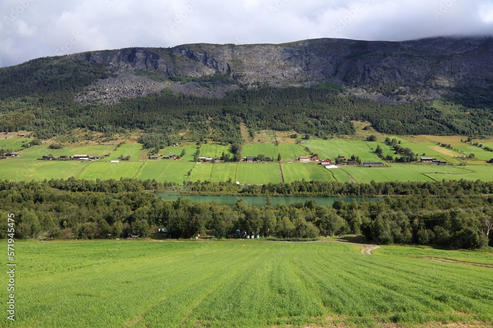 Gudbrandsdalen valley, Norway countryside