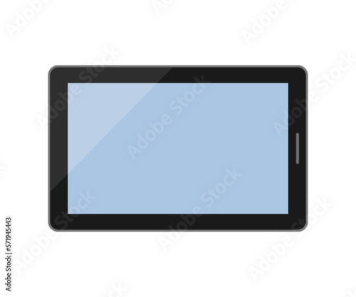 Illustration of simple black tablet device