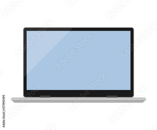 Illustration of a simple laptop computer