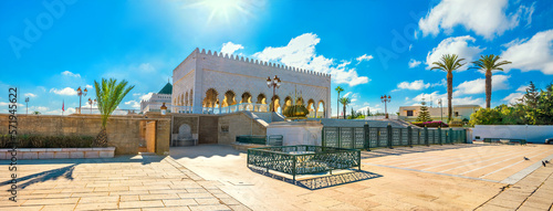 Fotografia Panorama of Mausoleum Mohammed V in Rabat. Morocco, Africa