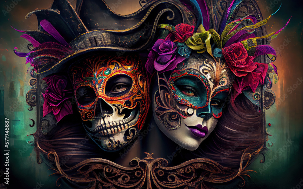 mardi gras day of the dead