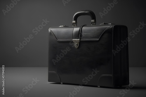 black briefcase created using AI Generative Technology