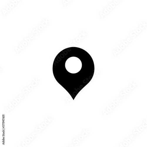Location pin icon. Simple style travel company big sale poster background symbol. Location pin brand logo design element. Location pin t-shirt printing. vector for sticker.
