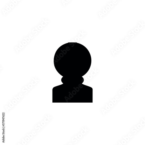 User icon. Fake photo sign. Profile button. Simple style social media poster background symbol. User brand logo design element. User t-shirt printing. vector for sticker. © Eli