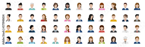 Man and woman silhouette icon. Avatar profile. Vector illustration.