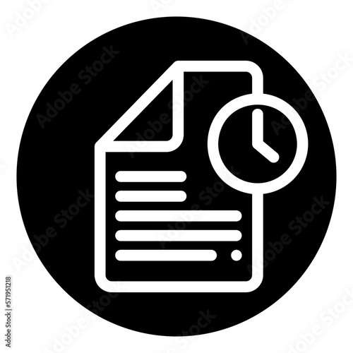 transaction history glyph icon