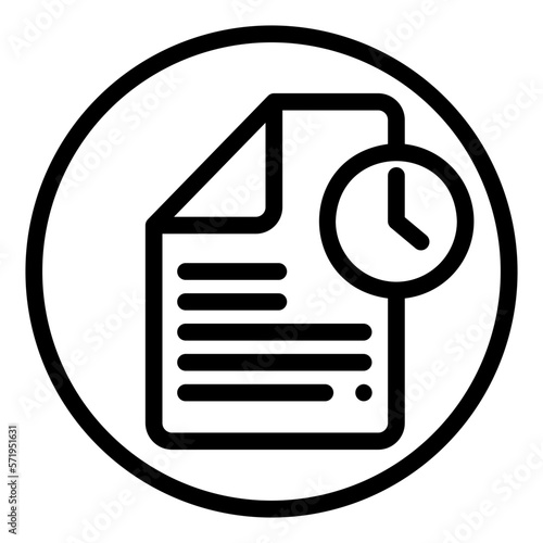 transaction history line icon