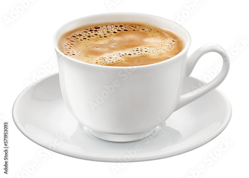 Fotobehang xícara de café expresso em fundo transparente - xicara de cappuccino