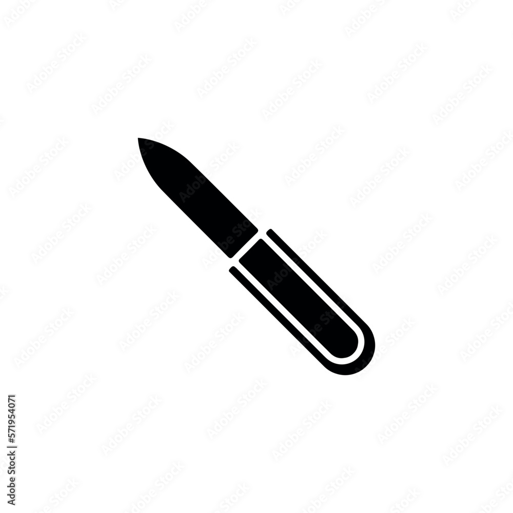 Knife icon. Simple style crime poster background symbol. Knife brand logo design element. Knife t-shirt printing. vector for sticker. Knife icon. Simple style crime poster background symbol. Knife brand logo design element. Knife t-shirt printing. vector for sticker.