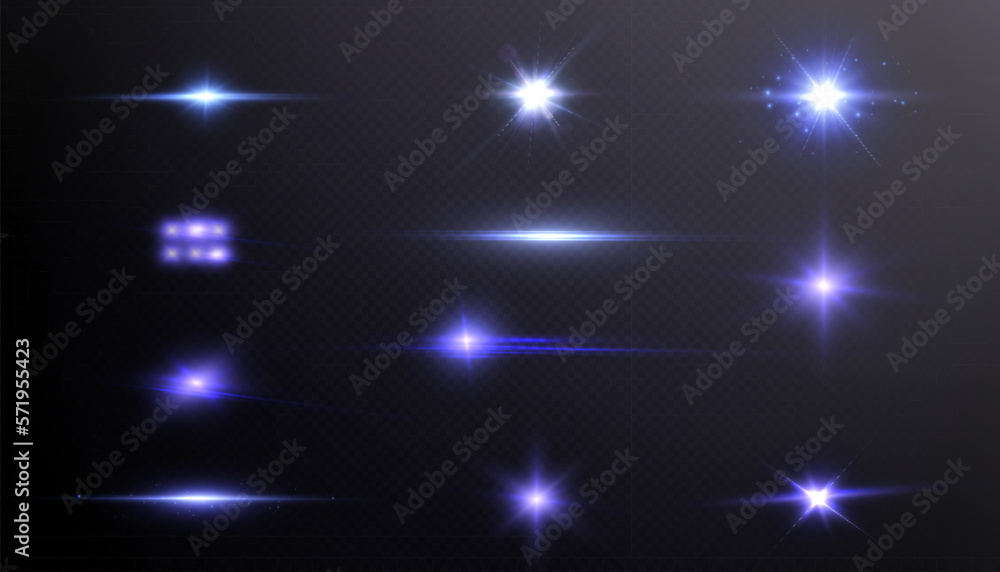 Set of purple glowing light effects isolated on transparent background. light lines. Solar flare with rays and glare. glow effect. Starburst with shimmering sparkles. Set of purple glowing light effects isolated on transparent background. light lines. Solar flare with rays and glare. glow effect. Starburst with shimmering sparkles.