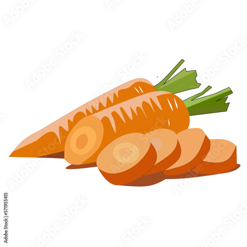 fresh carrot image white background