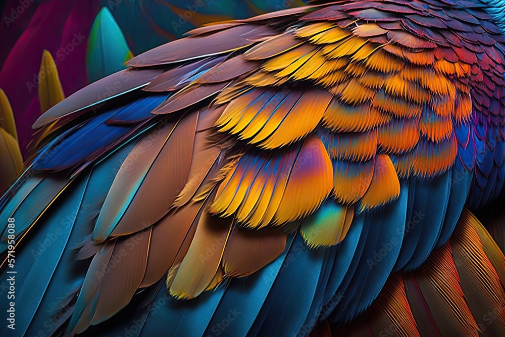 Fototapeta premium colorful feathers background