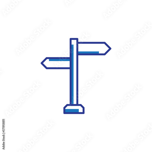 road sign iconVector for Website, UI Essential, Symbol, Presentation