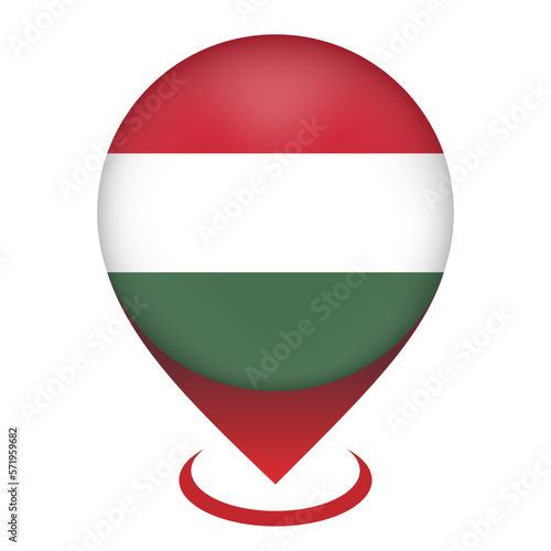Map pointer with contry Hungary. Hungary flag. Vector illustration. Free Download Map pointer with contry Hungary. Hungary flag. Vector illustration. - GFXLoad