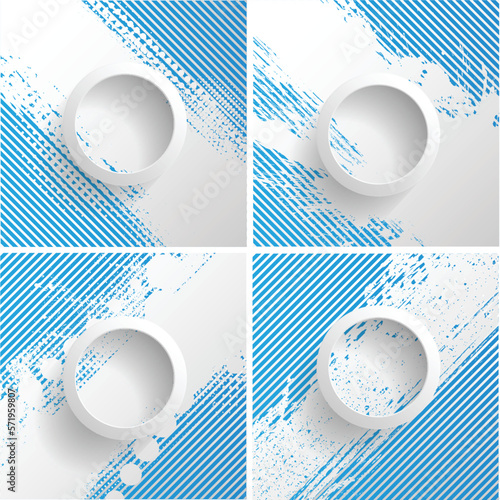 grunge textures set. background. vector illustration.
