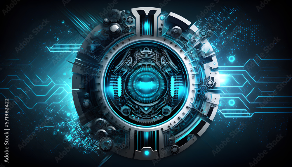 High Technology IT Background - Internet Future Security - Generative AI High Technology IT Background - Internet Future Security - Generative AI