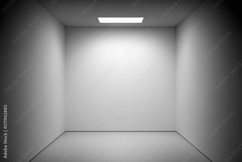 empty white room with spotlights empty white room with spotlights