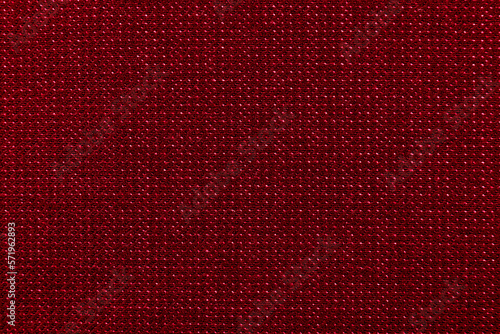 The texture is red. Background of red material for tailoring. Fabric photo