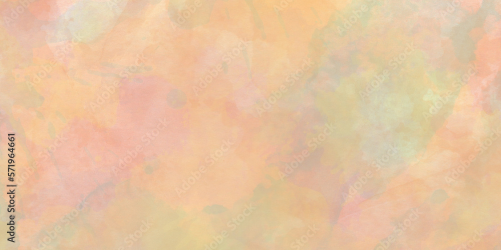 Abstract colorful and grunge watercolor texture background with watercolor splashes, Creative fantasy colorful aquarelle paper textured with space for text, color dissolve Brushed Painted watercolor.