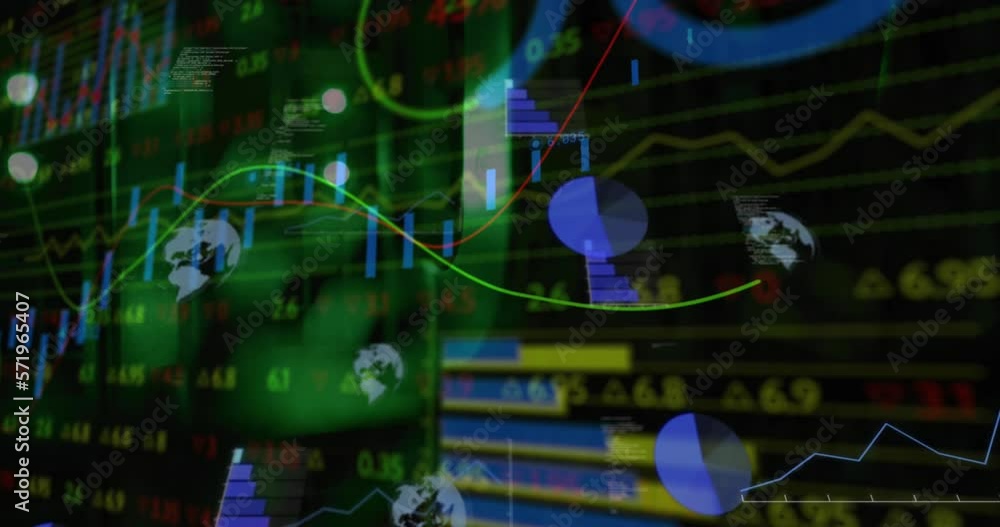 Animation of statistics and data processing over grid Animation of statistics and data processing over grid