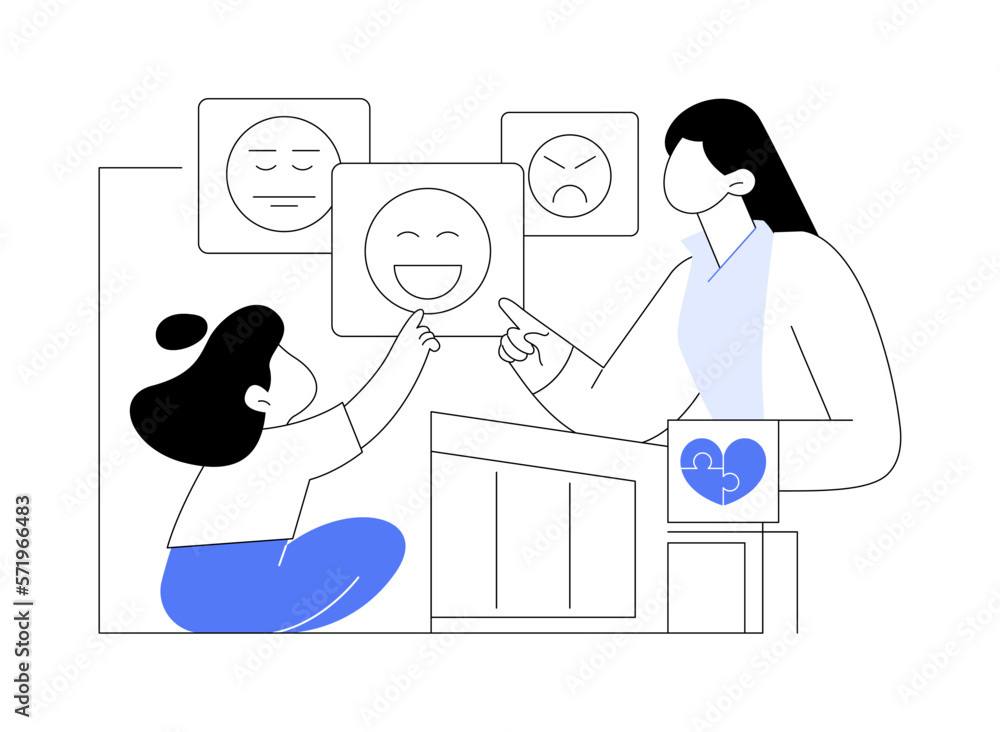 Autism center abstract concept vector illustration. Autism center abstract concept vector illustration.
