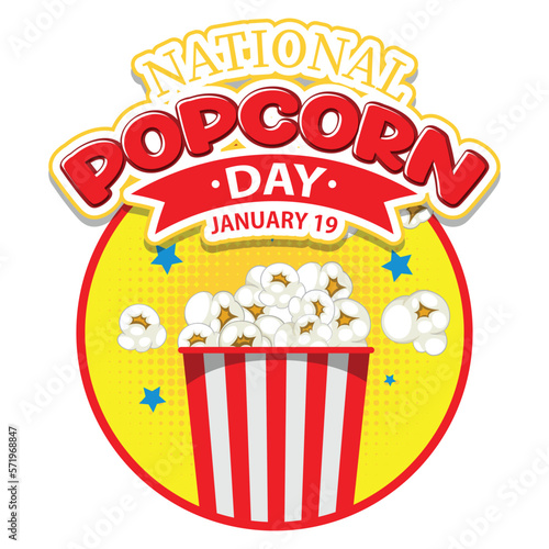 Popcorn  Vector  Icon  Movie  Illustration