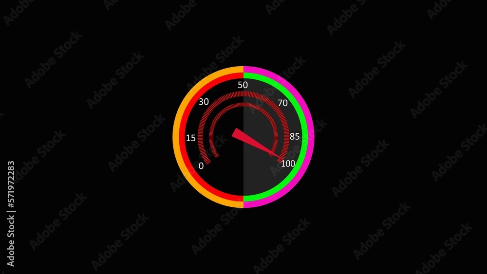 simple internet speed meter with hi-tech gauge showing internet speed illustration. simple internet speed meter with hi-tech gauge showing internet speed illustration.