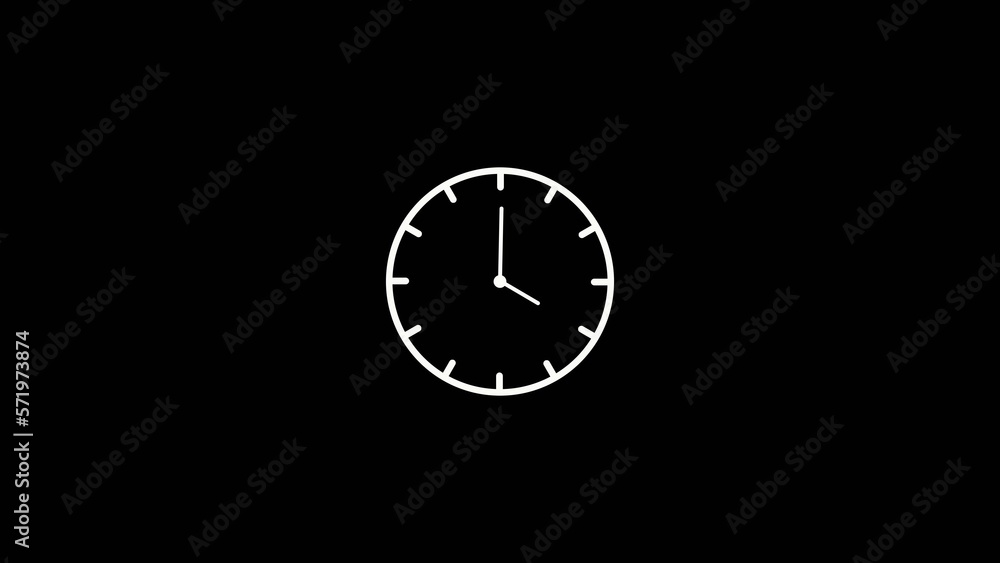 wall clock on sky blue color background, 12 hour clock illustration wall clock on sky blue color background, 12 hour clock illustration