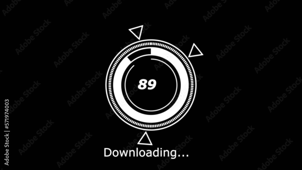 89% download data ,downloader illustration.