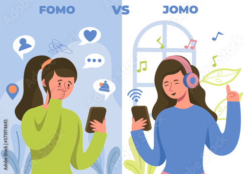 Fear of Missing Out (FOMO) and Joy of Missing Out (JOMO)