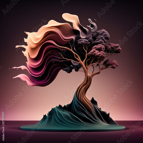 diorama tree