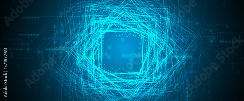 Technology data background, idea of global business solution