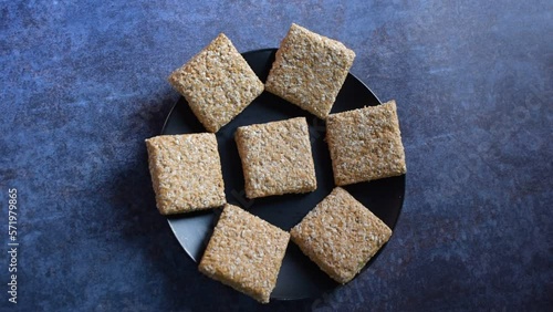 Khasta Gajak Indian traditional sweet made from sesame seeds