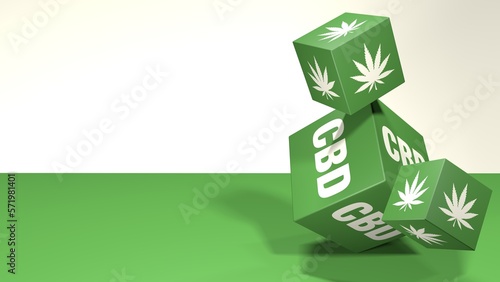 Fotografia Cannabis Produkt Präsentation Banner Design Vorlage