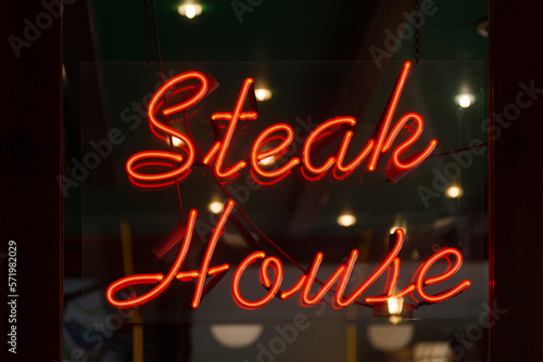 Steak house - Neon light