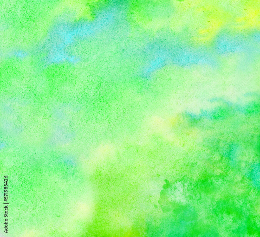  green watercolor background. hand painted by brush